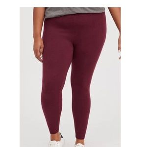 Torrid Full Length Sweater Leggings in Zinfendel